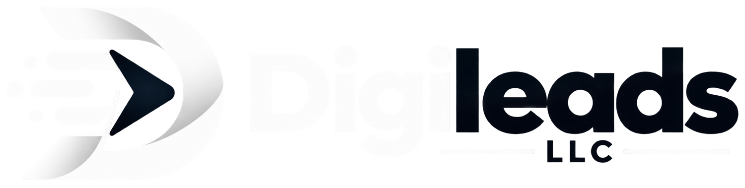 Digileads LLC White logo